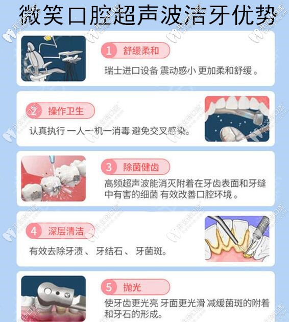 賀州微笑口腔超聲波潔牙優(yōu)勢